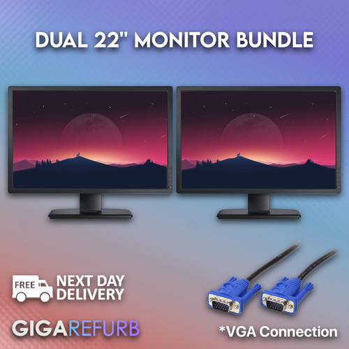Generic dual wide monitor - dual, 22"