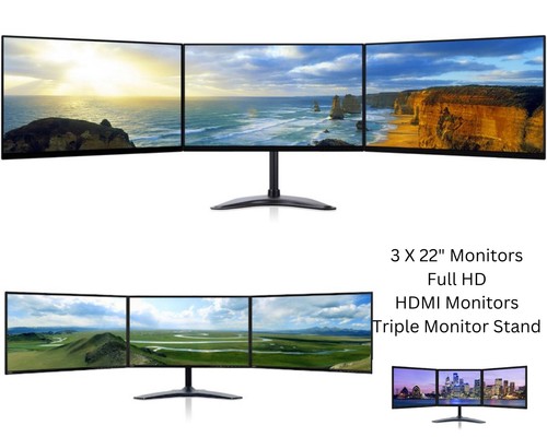 Triple monitor screen bundle - screen,